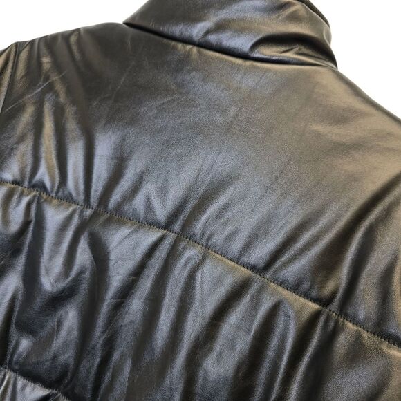 SHEIN Women's L Black Zip Puffer Crop Jacket - Picture 9 of 16